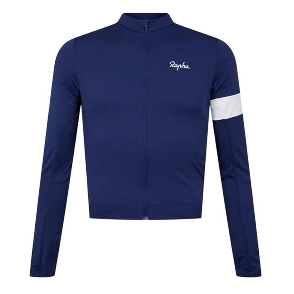 Rapha Mens Core Full Zip Cycling Jersey / Navy